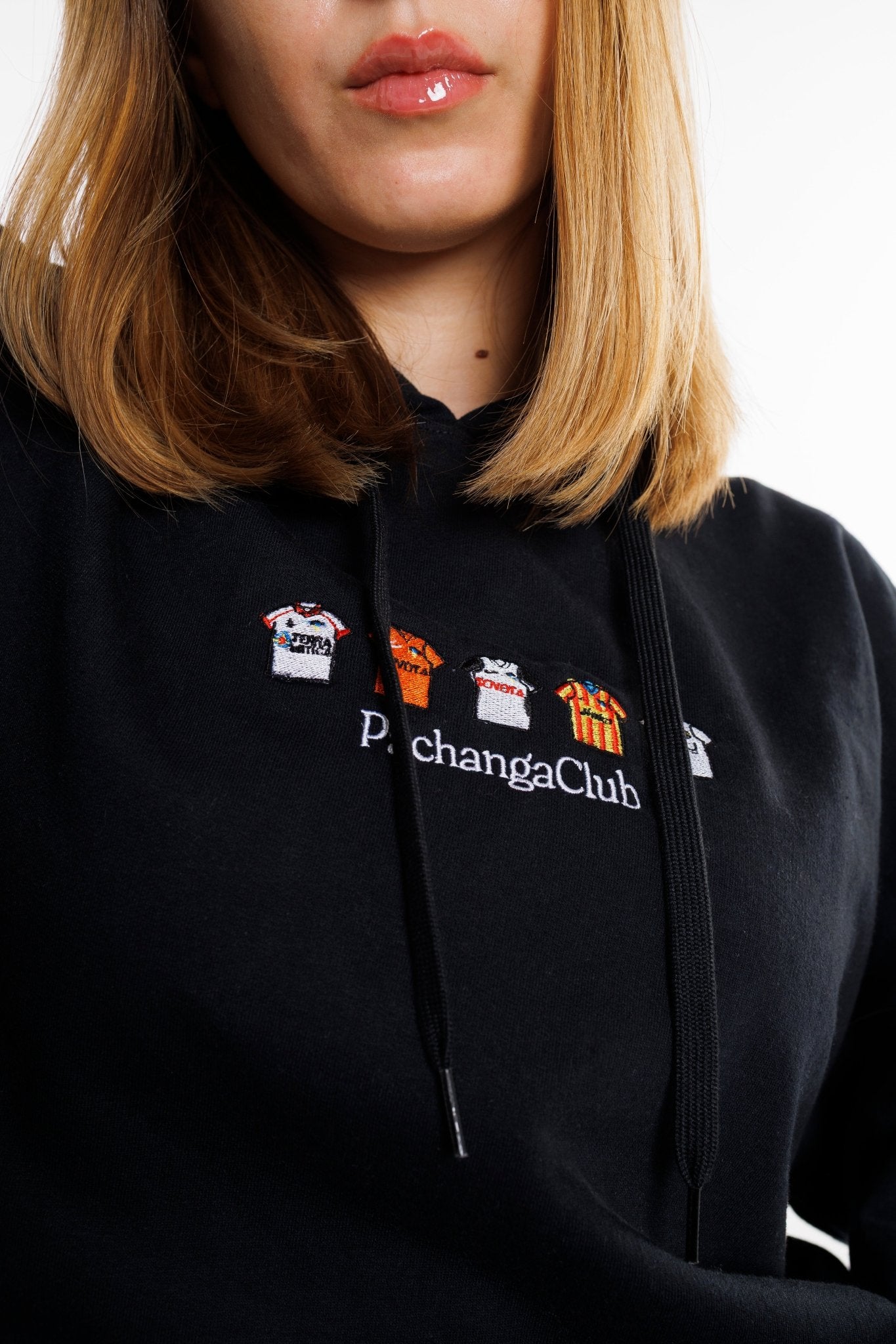 Sudadera Equipaciones Históricas Valencianistas - Negro - Pachanga Club