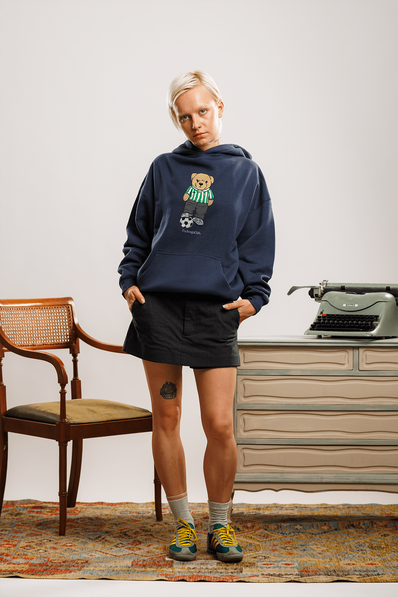 Sudadera "Pacho Bético" - Azul Marino - Pachanga Club