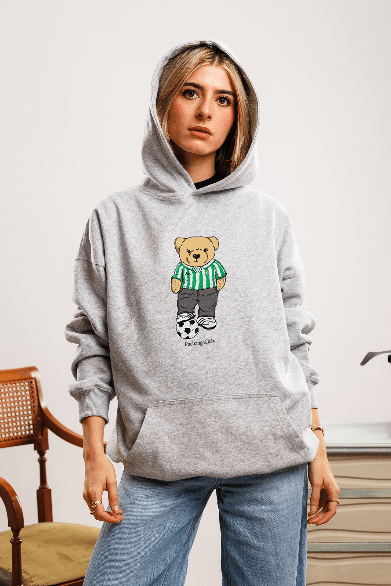 Sudadera "Pacho Bético" - Gris - Pachanga Club