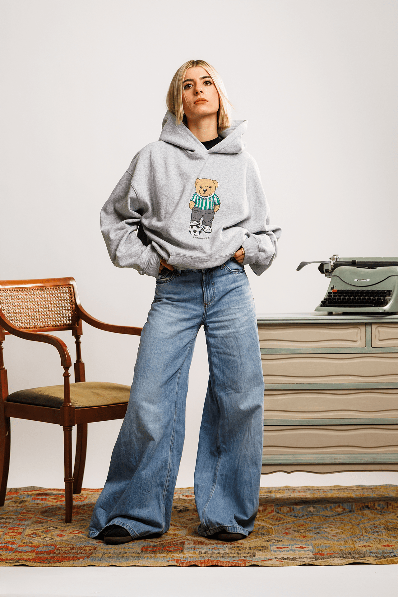 Sudadera "Pacho Bético" - Gris - Pachanga Club