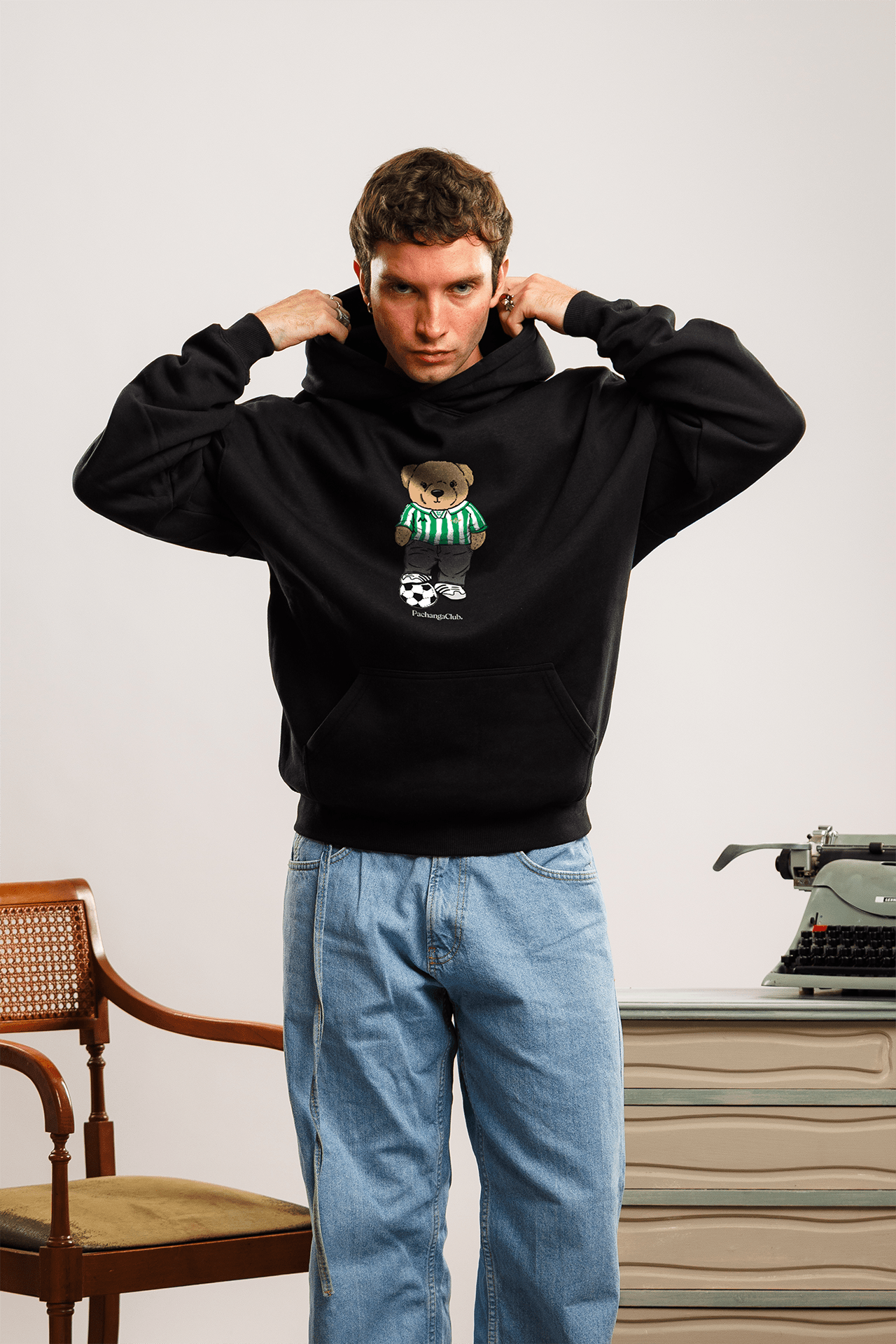 Sudadera "Pacho Bético" - Negro - Pachanga Club
