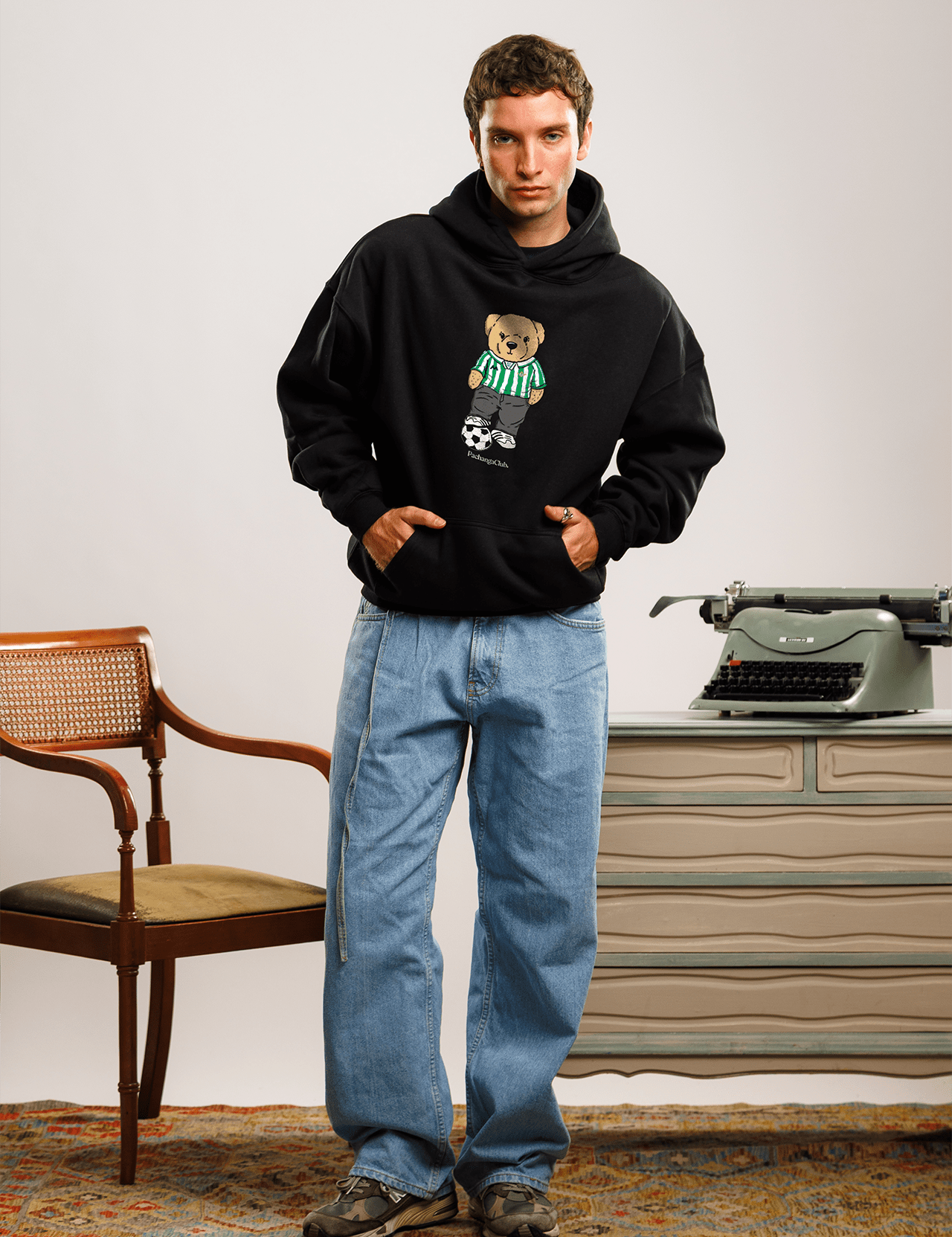 Sudadera "Pacho Bético" - Negro - Pachanga Club