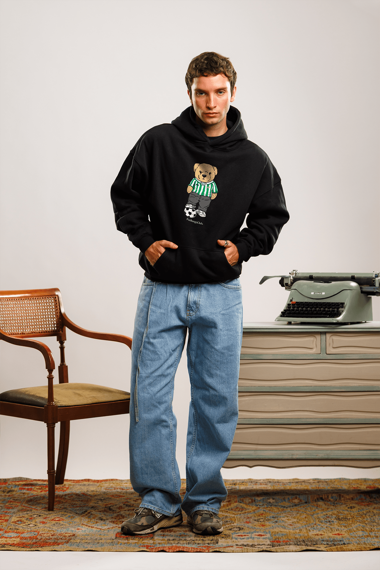 Sudadera "Pacho Bético" - Negro - Pachanga Club