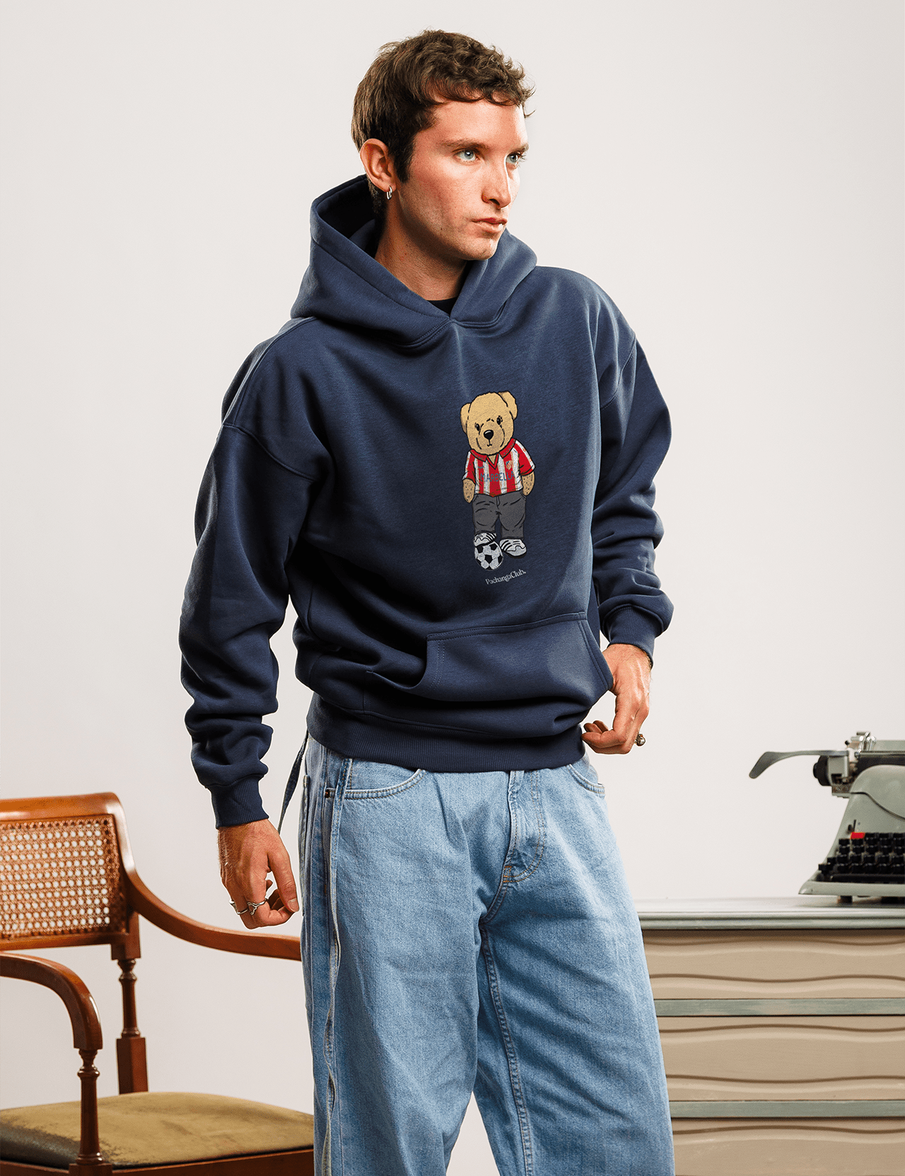 Sudadera "Pacho Colchonero" - Azul Marino - Pachanga Club