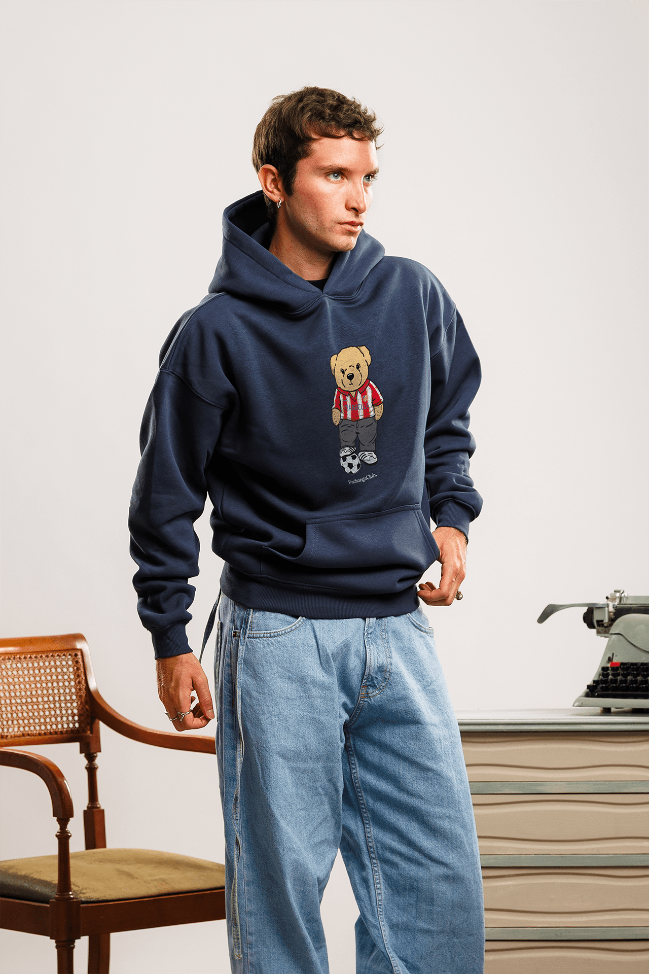 Sudadera "Pacho Colchonero" - Azul Marino - Pachanga Club