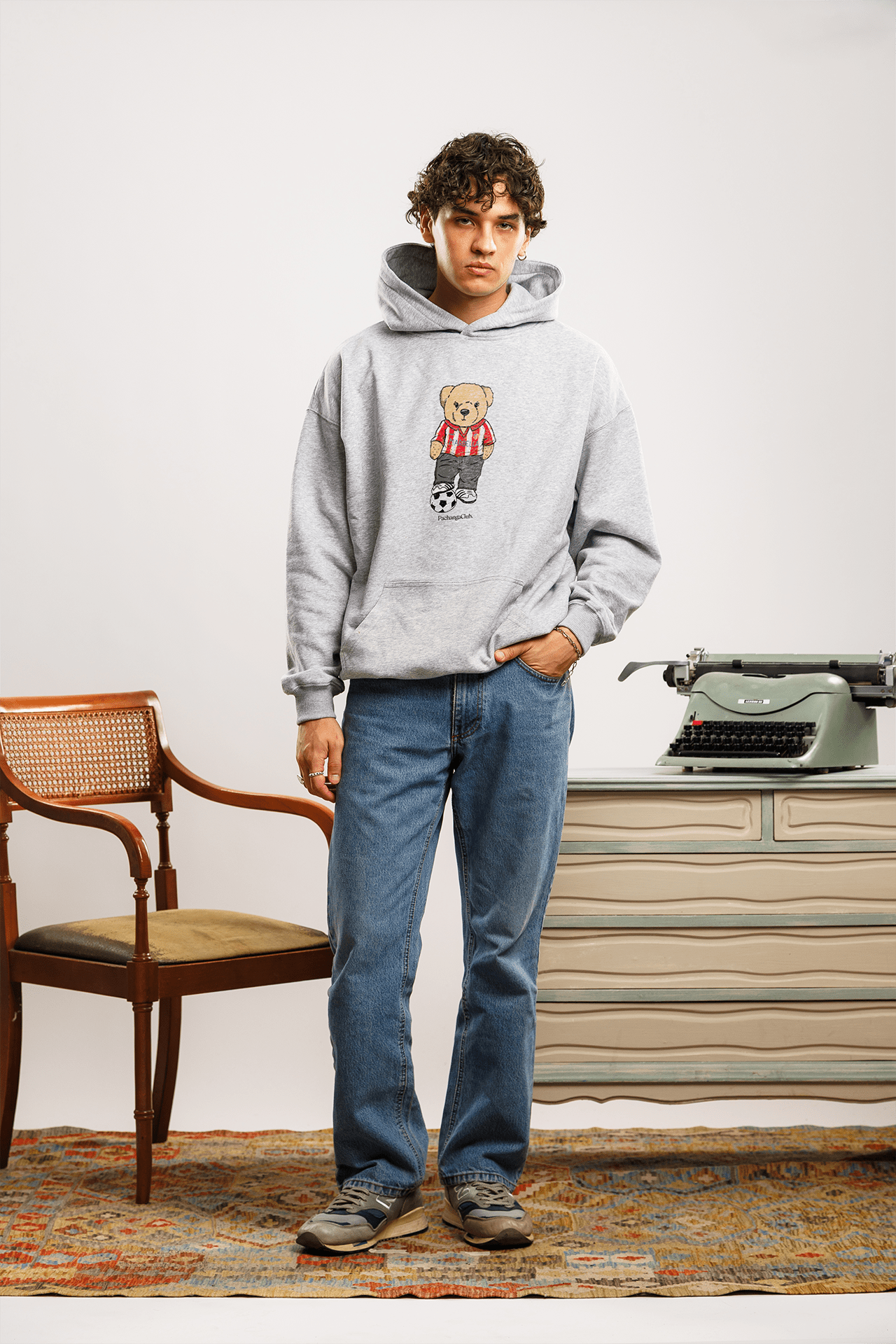 Sudadera "Pacho Colchonero" - Gris - Pachanga Club
