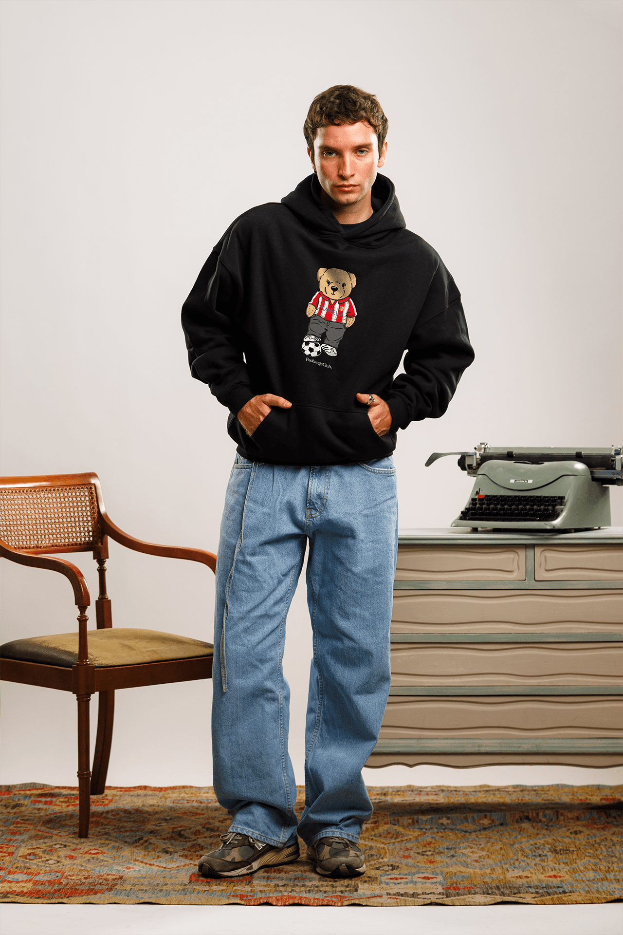 Sudadera "Pacho Colchonero" - Negro - Pachanga Club