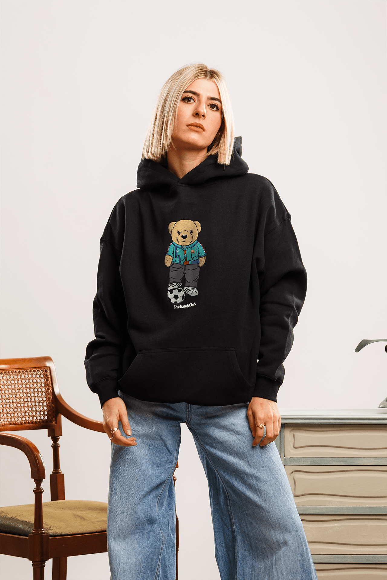 Sudadera "Pacho Culér" - Negro - Pachanga Club