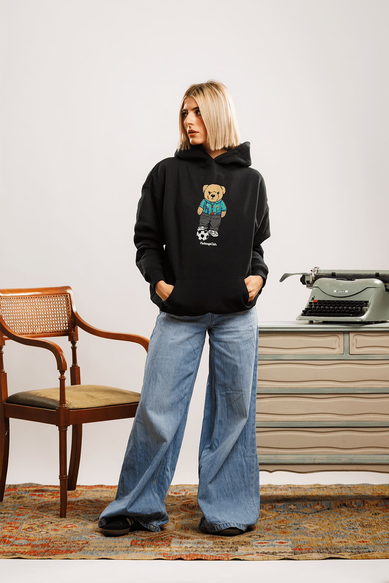 Sudadera "Pacho Culér" - Negro - Pachanga Club